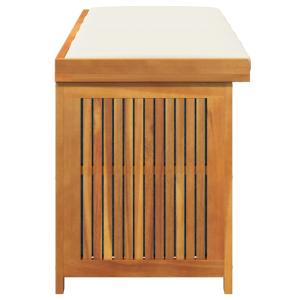 COFFRE / BANC de rangement en bois exotique, 150 cm