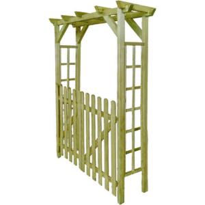 PERGOLA en bois, 200 x 150 cm, avec portillons  