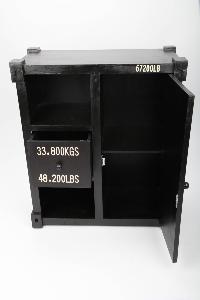 Commode vintage 4 tiroirs, style vieux container industriel
