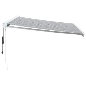 STORE BANNE coffre intégral 350 x 250 cm, motorisé, blanc/gris