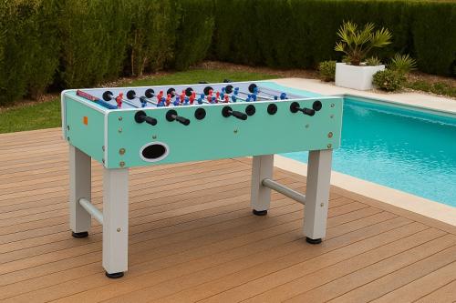 BABYFOOT d'extérieur, modèle ARON, coloris vert d'eau