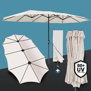 PARASOL géant Aluminium, 270 x 460 cm, 7 coloris de toile