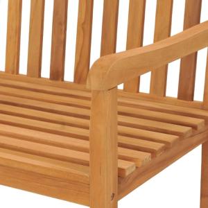 Banc de jardin 230 cm, teck massif