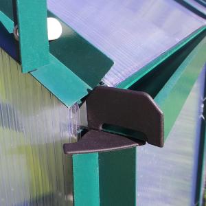 SERRE de JARDIN vert, aluminium et polycarbonate 6 mm, 3 dimensions