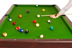 BILLARD PRO 8 Ft, 245 cm, Bois marron, tapis vert