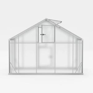 SERRE de JARDIN, 18,5 m², aluminium/polycarbonate 6 mm, 640 x 290 cm