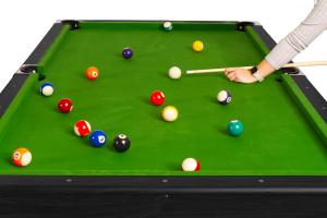 BILLARD PRO 8 Ft, 245 cm, Bois noir, tapis vert