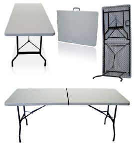 TABLE PLIANTE qualité pro: metal et nylon 183 ou 240 cm