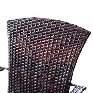 FAUTEUIL d'extérieur, grand confort, résine tressée marron