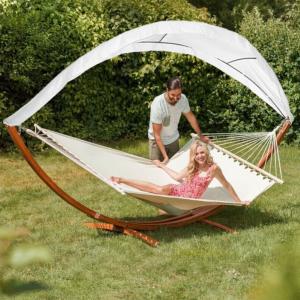 HAMAC JARDIN 420 cm + toit amovible