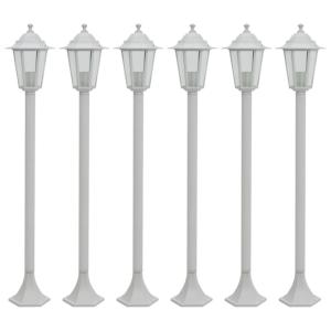 LAMPADAIRES d'extérieur, lot de 6, blanc