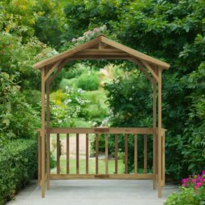 ABRI extérieur en bois massif, pour barbecue
