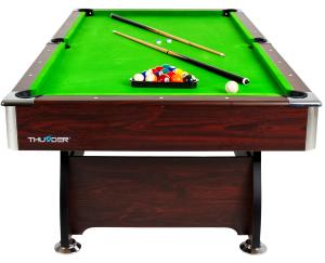 BILLARD PRO 8 Ft, 245 cm, Bois marron, tapis vert