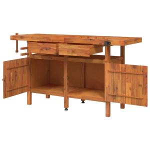 ETABLI menuiserie, en bois, 165 cm, avec rangements