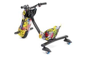 TROTTINETTE DRIFT électrique, 250 W, avec LEDS, design graffitis