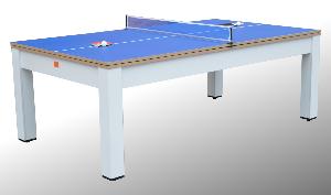 Table BILLARD/ping-pong, XXL 226 cm, bicolore avec plateau salle à manger.
