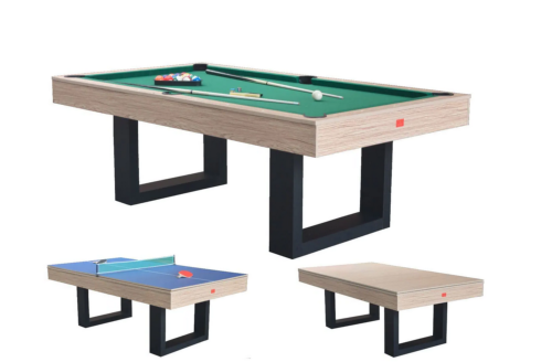 Table BILLARD/ping-pong, XXL 230 cm, disponible en 3 coloris avec plateau salle à manger.