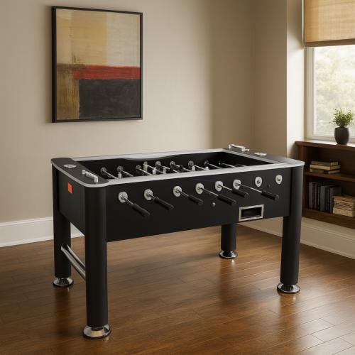 BABY-FOOT, design noir carbone, 85 kg, barres télescopiques