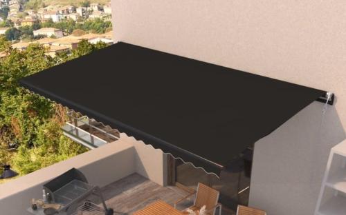 STORE BANNE 600 x 300 cm, motorisé, châssis Anthracite, toile 8 coloris