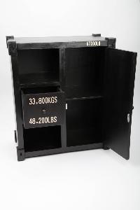 Commode vintage 4 tiroirs, style vieux container industriel