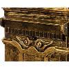 Boîte aux lettres colonne, Antique, fonte d'aluminium, or