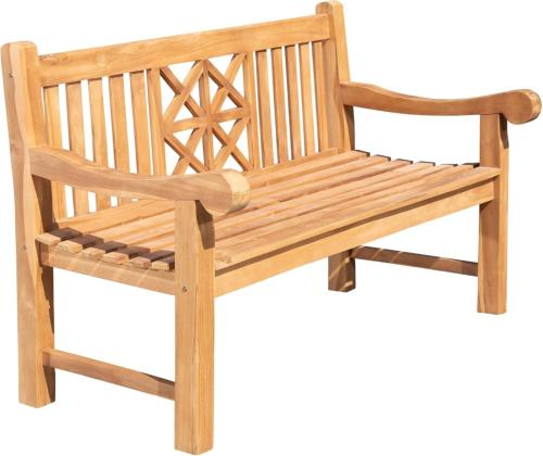 BANC de jardin 150 cm, haute qualité, teck massif