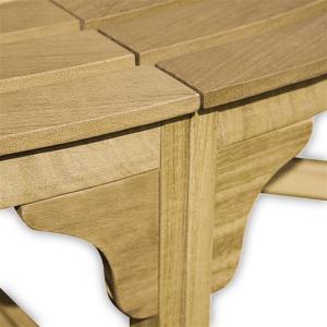 BANC de jardin tour d'arbre en teck, diamètre 150 cm