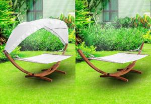 HAMAC JARDIN 420 cm + toit amovible