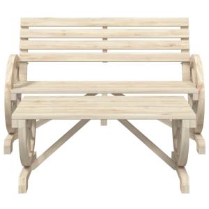 SALON de jardin, vintage, bois massif naturel, 4 places