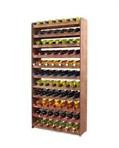 CASIER à vin, rangement de 77 bouteilles, marron