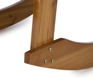 Fauteuil à bascule UTHA, type rocking Chair en bois massif